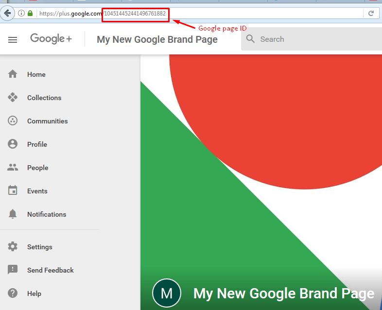 google plus page id